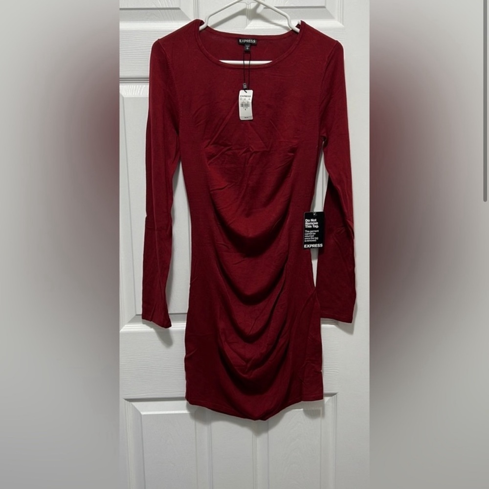 NWT Express Red Sweater Dress